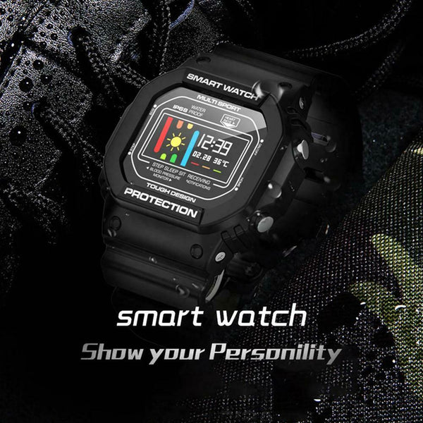 696 X12 Smart Bracelet IP68 Heart Rate Monitor Fitness Sports Watch (Black)