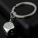 Fashion Dice Creative Alloy Metal Keyfob Car Keychain Keyring Key Chain Ring