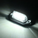 Chrome 6LED License Number Plate Tag Interior Step Light For Boat RV Trailer OZ