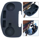 Oversize Zero Gravity Outdoor Reclining Lounge Patio Chairs Cup Holder Black