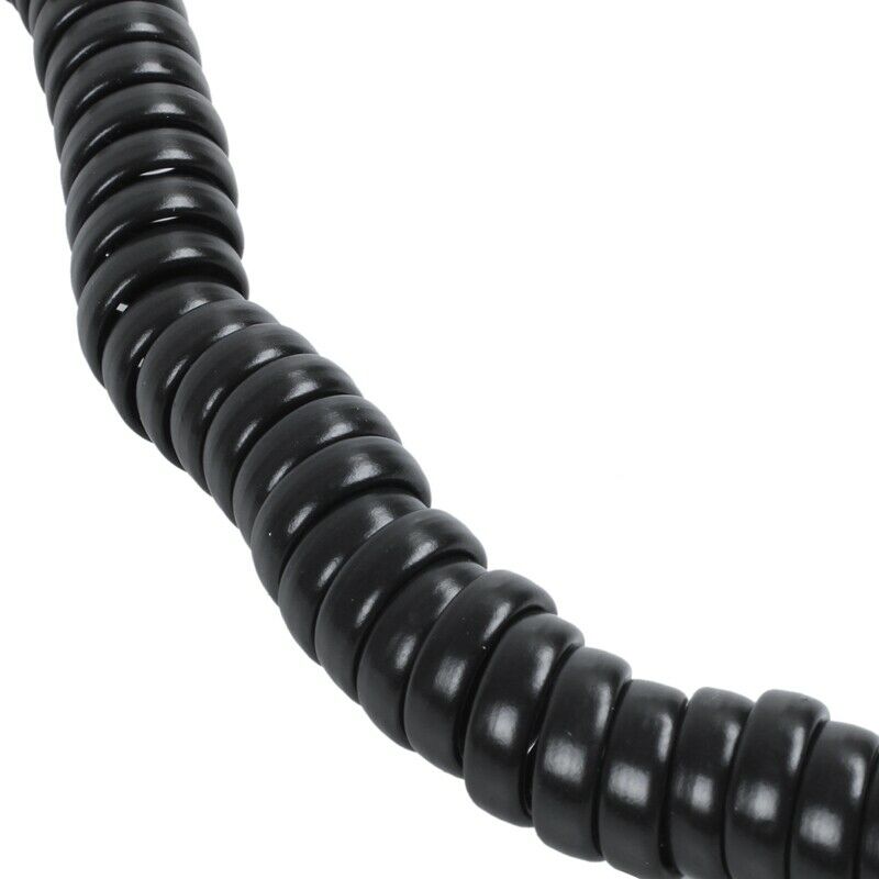 9.3" Black RJ9 Telephone Phone Modem Coil Line Cord Cable E9Z3