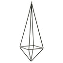 Rustic Style Black Freestanding Hanging Geometric Metal Pot Rack For Tillandsia