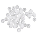 50 Pcs White Earbud Headphone In Ear Buds Tip Cover Replacement E8A4