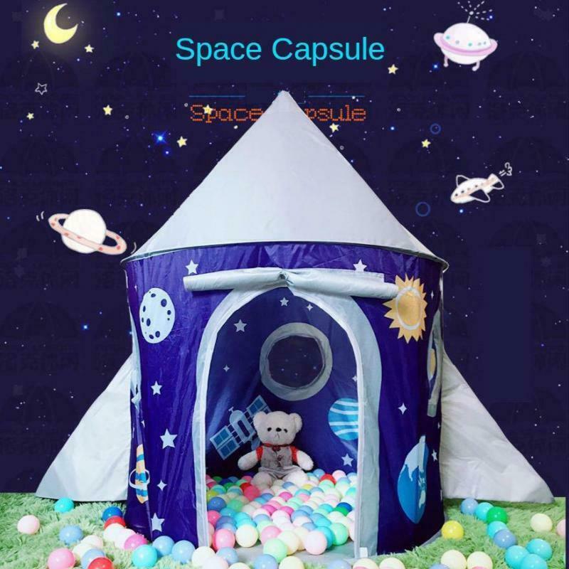 Kids Space Themed Playtent Nursery Playset Beach Toys Room Cartoon Castle