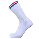Sports Splicing Riding Socks Anti-slip Cycling Bicycle Calf Length Socks