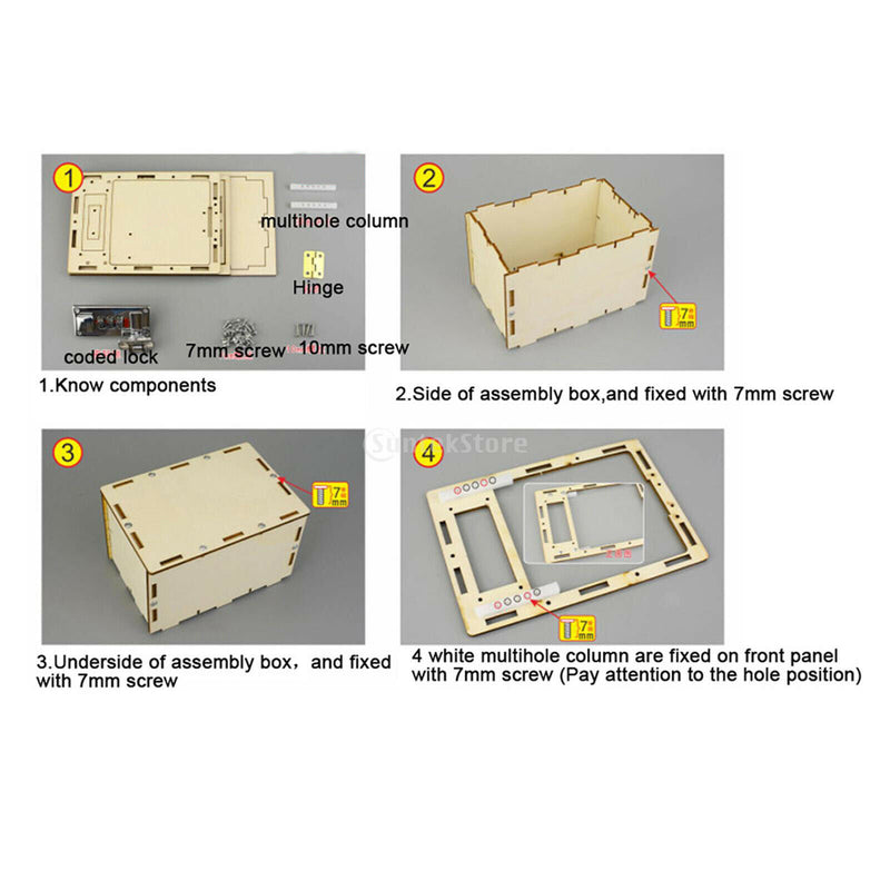 Kids Creative Gizmo Mechanical Lock Box Toys Boys Girls Children