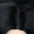 Gradient Black White Synthetic Long Wavy Wigs Women Lace Front Daily W â„–[