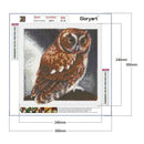 Gloryart 5D DIY Full Drill Diamond Painting Owl Embroidery Crafts (lw014)