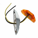 4x Waterproof Amber Yellow 3LED Side Marker Lights for Trailer Truck Bo GYT