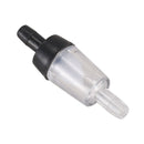 5-Piece Plastic One Way Aquarium Fish Tank Air Check Valves, Clear/Black F6R2