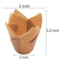 200 Pieces Tulip Cupcake Liner Baking Cups Paper Cupcake and Muffin Baking