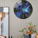 Clock Wall Fashion Glass Quartz Clock Home Living Quiet Silent NEW HOT X7L0