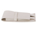 Pencil Pen Case Fountain Pen Pouch Pocket Portable Pen Bag for 3 pens White