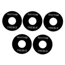 10 Pieces 3-way Switch Plate Rythm Treble Ring for LP/EPI Electric Guitar