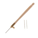 Good Quality Wooden Handle Tambour Crochet Hook with 3 Needles French Crochet