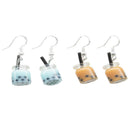 2 Pairs Women Bubble Tea Drop Earrings Personality Milk Tea Drink Earring TLE