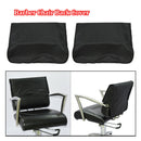 2x Hairdressing Barber Chair Back Covers Salon Spa Beauty Plastic PVC Black