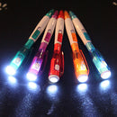 5* Novelty Ballpoint Pen Stationery LED Lights Ballpoint Pen School Student Pen.