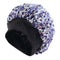 Women Floral Night Sleep Cap Hair Bonnet Hat Head Cover Turban Wrap Navy