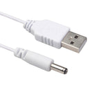 10 Packs Power Cord USB to DC 3.5 Mm Jack Cable White for