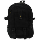 male Retro Leisure tourism canvas backpack black