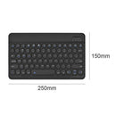 Portable Bluetooth 3.0 Keyboard Rechargeable PC Wireless Keypad (Black) A