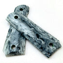 1 Pair Marble Texture Acrylic Non-slip Shank Patches Handle Scales Grips Models