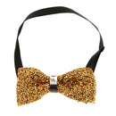 2x Men Shiny Crystal Rhinestone Bow Tie Bowties Wedding Party Necktie Adjust