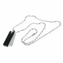 Black Fashion Men Jewelry 316L Stainless Steel Movable Square Column Titani J3O2