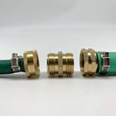 5pcs Two-Way Male Connector Garden Hose Adapter 3/4 Brass Connector vcf UFK
