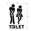 Removable Bathroom Door Wall Stickers Man Woman Toilet Sign Paste A