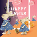Nordic Wooden Easter Rabbit Pendant Festival Party Hanging Ornament Decor A