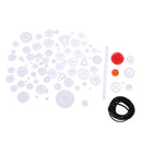 Kids Technology Science Educational Toys DIY Crown Fan Shape Gear Wheel 81Pc