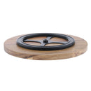 1pc Acacia Wooden Rotating Serving Tray Cake Dessert Plates Tableware M