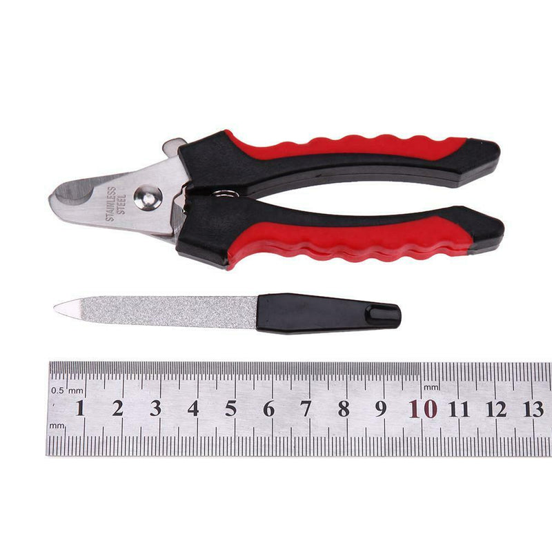 Stainless Steel Cutter Claws Scissor Dog Nail File Trimmer Clipper(12cm)
