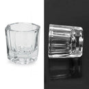 2018 Crystal Glass Nail Art Acrylic Dappen Dish Cup Liquid Powder+ Lid Tools AU
