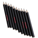 10PCS Golf Scoring Pen Score Pencil Black Wood 86MM Golf Accessory
