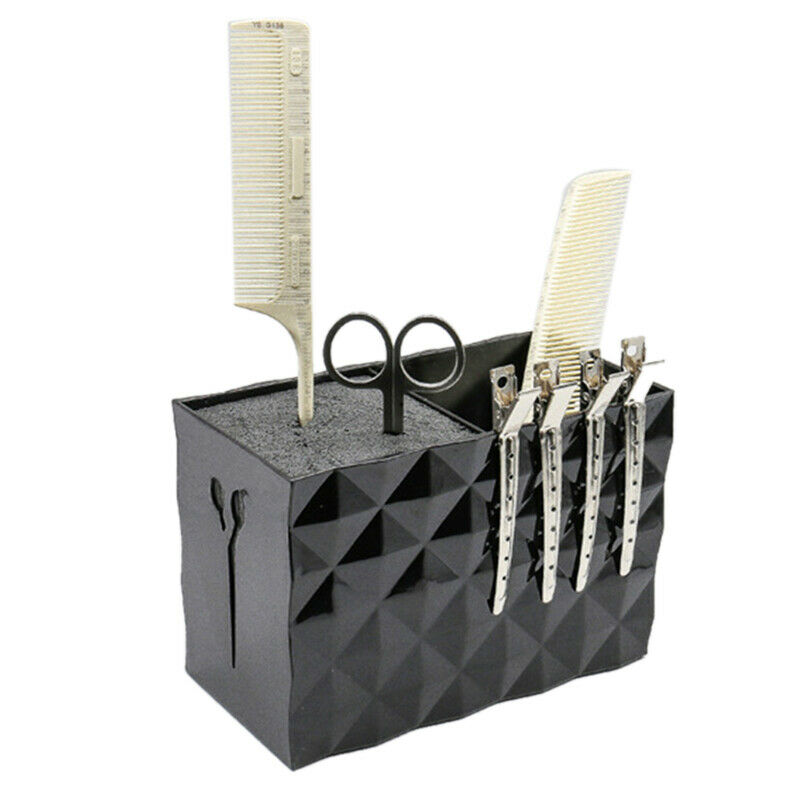 Double Layer Hairdresser Tools Holder Fashion Abs Barber Scissor Case Deskt F5G8