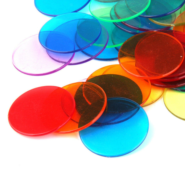 360Pcs 6 Colors Bingo Chips Markers for Game Poker Cards Playing Chips 3cm