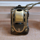 Small hanging buckle bronze classic car punk pocket watch Classic cartoon c