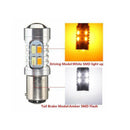 Pair 1157 BAY15D Dual Color 20 SMD 5730 LED Tail Brake Light Bulbs 12V DC