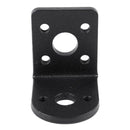 Black Metal L Shaped Mounting Bracket Holder for 25mm Gear Motor E4D6