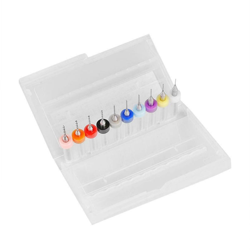 0.3-1.2mm Tungsten Steel Carbide Drill Bit Set for Metal Watchmaker Repair A