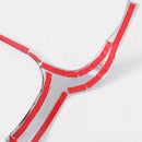 Car Interior Front Dashboard Edge Cover Frame Trim ABS Chrome Accessories f