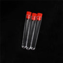 10pcs 16x100mm Clear Plastic Test Tubes with Caps Lab Round Bottle TubesBDME