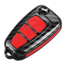 3 Btn Carbon Fiber Remote Key Case Shell Cover For Ford Ranger C-Max S-Max  P4T4