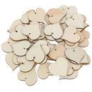 50pcs wooden heart patch Crafts Scrapbooking Supplies Handmade Graffiti ButtonsR