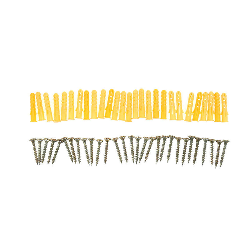 50X 6*30mm YellowPlastic Expansion PlugPipe Anchor Wall Screw Expansion Tube  Kw