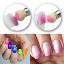 Nail Art Brush, Dual Tipped Ombre Nail Art Sponge Brush for DIY Gradient Bl