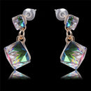 Crystal Rhinestone Earrings Zircon Stud Earrings Women Wedding Bridal Jewelr uW